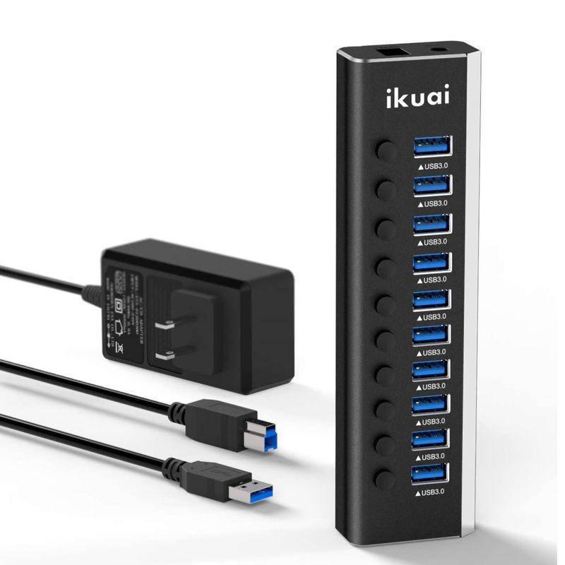 124697-1-Hub_USB_30_10_portas_Ikuai_RSH_A10_Aluminio_12V_3A_36W_Adaptador_de_energia_e_On_Off_switches_124697