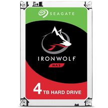 HD 4TB SATA3 Seagate IronWolf - ST4000VN008 (3,5pol, 6Gb/s, 5.900 RPM, 64MB Cache)
