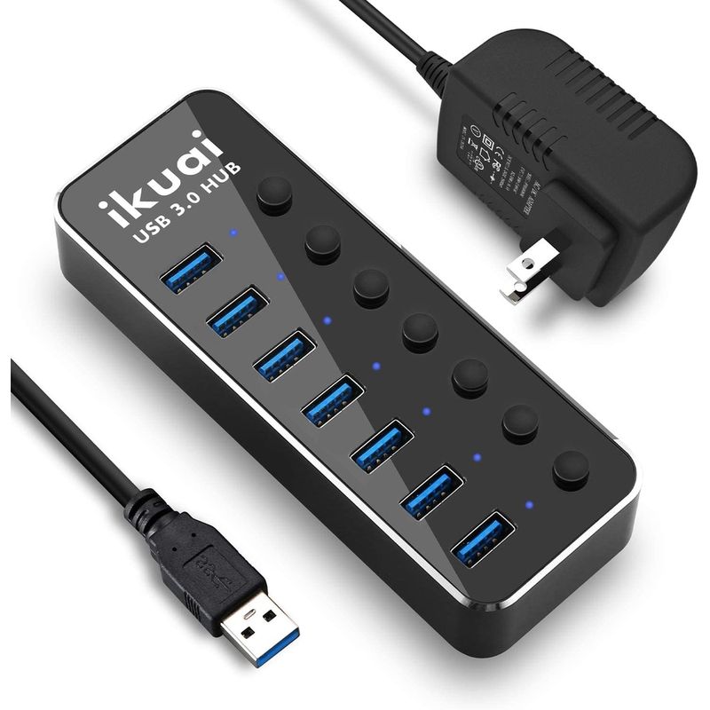 124878-1-Hub_USB_3_0_7_portas_Ikuai_RSH_518_Aluminio_5V3A_Adaptador_de_energia_e_OnOff_switches_124878