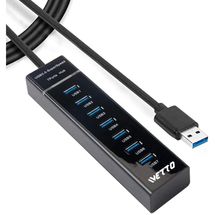 Hub USB 3.0 - 7 portas - Ivetto (5Gbps, não suporta carregamento)