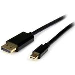 124930-1-Cabo_Adaptador_de_Video_Mini_Displayport_Macho_Displayport_Macho_4m_Preto_StarTech_MDP2DPMM4M_124930