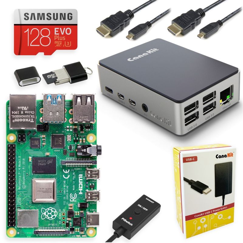 Computador Raspberry Pi 4 B (Quad-Core 1.5GHz, 64-bit, 8GB