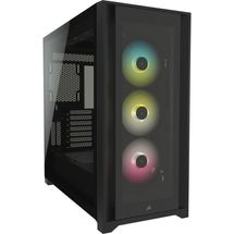 Gabinete ATX - Corsair Icue 5000x  - Tempered Glass Mid-Tower RGB - (Preto) -9011212- WW