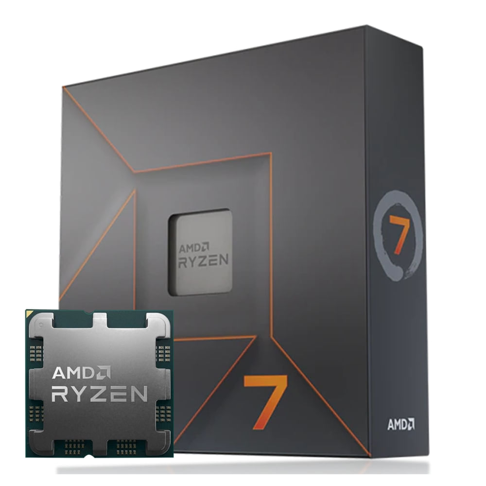 Processador AMD Ryzen 7 7700X (AM5 - 8 núcleos / 16 threads Processador AMD Ryzen 7 7700X (AM5 - 8 núcleos / 16 threads