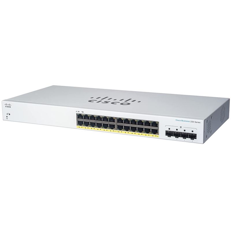 125346-1-Switch_24_Portas_Gerenciavel_10_100_1000_4_SFP_Gigabit_CISCO_CBS22024T4GNA_125346