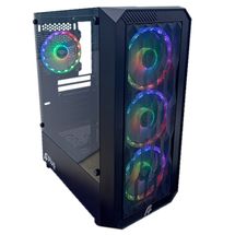Gabinete Gamer ATX - Aplus Zohar - RGB - Preto (4x Fans) - AP-GB-4780