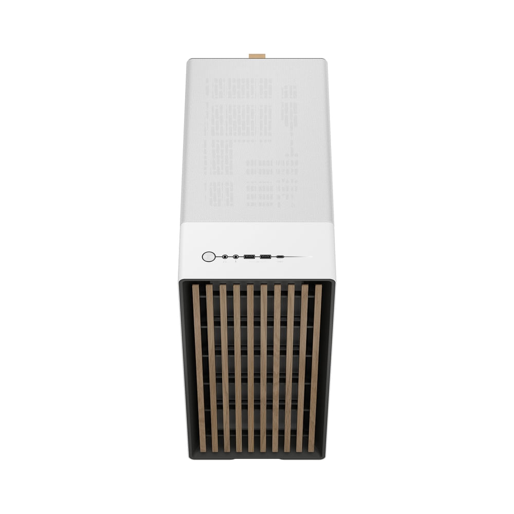Gabinete ATX Fractal Design North Chalk White TG Clear - FD
