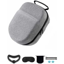 Bolsa de transporte p/ Oculus VR - Quest Quest 3/3S/2 & Vision Pro/Pico 4, Elite Strap & Battery Head Strap Hard Protective Case Storage