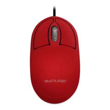 Mouse - USB - Multilaser - MO303 - Vermelho