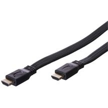 Cabo HDMI - HDMI (Macho) > HDMI (Macho) - 3m - 1.4 - Preto - MD9 Flat - 8134