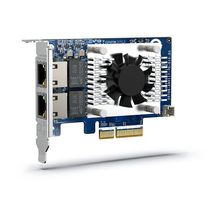 Placa de Rede QNAP QXG-10G2TB Two-Port (10Gbase-T) 10GbE Network Expansion Card (2 portas 10GbE RJ-45, PCIe Gen3)