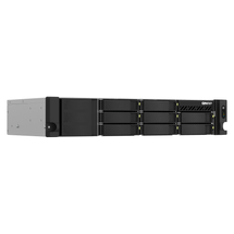NAS QNAP 8 baias Rack TS-864eU-RP-8G-US 2U (Celeron N5095, 8GB, 2x 2.5GbE LAN, HDMI, PCI-e Gen3 x2, 2PSU, s/ HD)