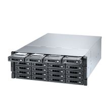 NAS QNAP 24 baias 4U - TS-h2477XU-RP-3700X-32G (AMD Ryzen 7 3700X 8-core, 3.4GHz, 32GB, 2x 10GbE SFP+ SmartNIC)