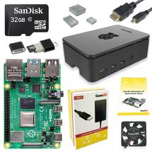 Computador Raspberry Pi 4 B (1.5GHz, 2GB RAM) Kanakit Starter Kit - PI4-2GB-STR32F-C4-BLK (c/ gabinete, fonte e SD)