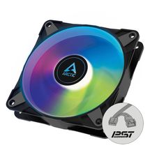 Ventoinha (Cooler) 12cm - Arctic Cooling P12 PWM PST A-RGB (Preto)