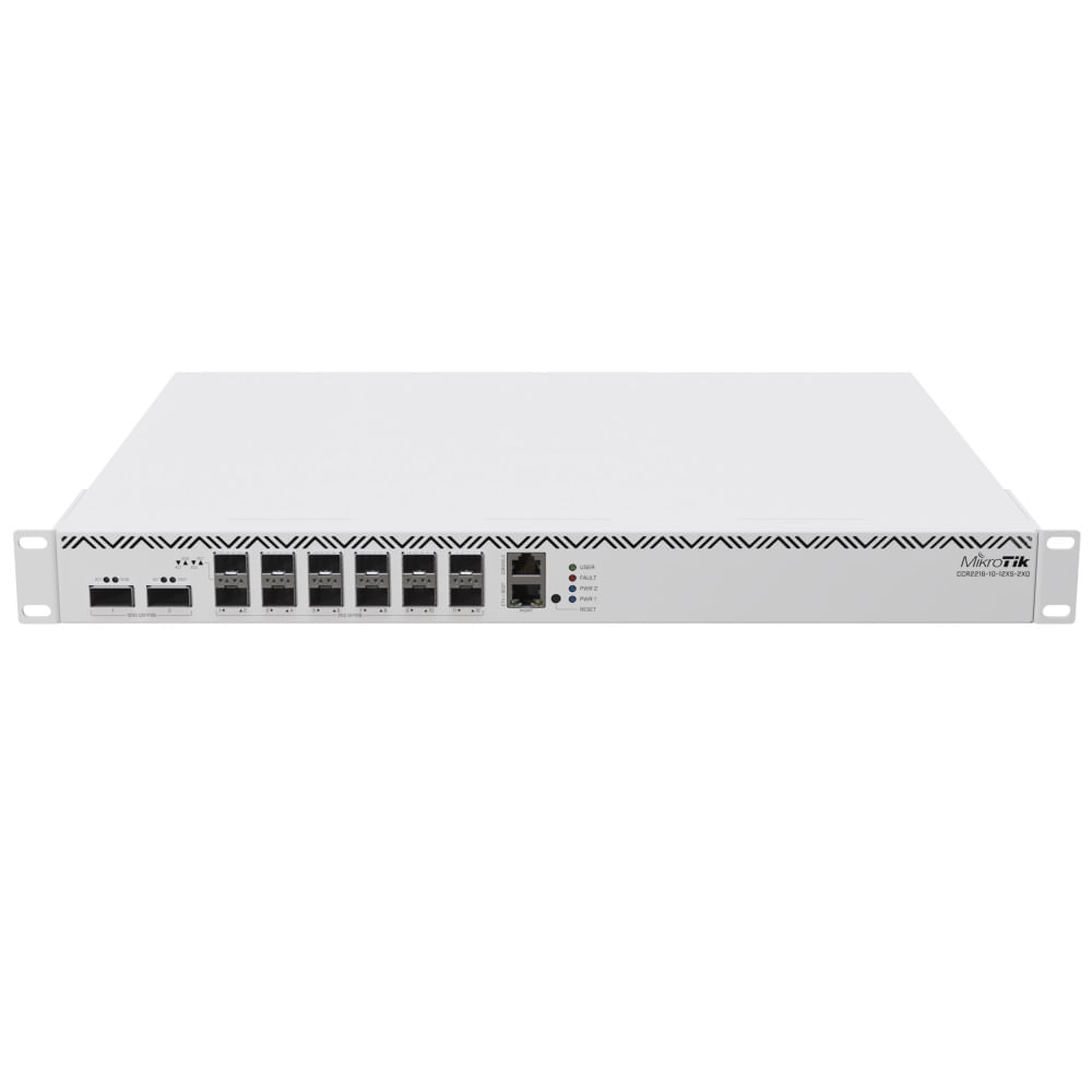 Roteador Mikrotik CCR2216-1G-12XS-2XQ (12x SFP28 25G, 2x Roteador Mikrotik CCR2216-1G-12XS-2XQ (12x SFP28 25G, 2x