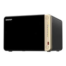 NAS QNAP 6 baias TS-664-8G (Intel Celeron® N5095, 8GB DDR4, 2x 2.5GbE LAN, 1x PCIe x2, HDMI, s/ discos)