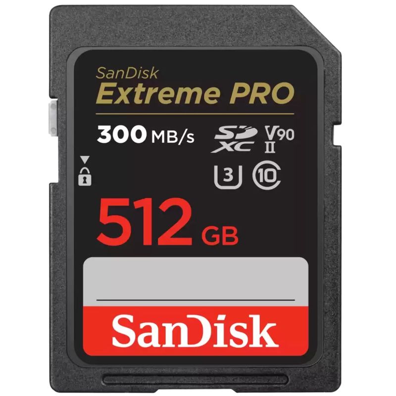 126876-1-Cartao_de_memoria_SDXC_512GB_Sandisk_Extreme_PRO_300MBs_UHSII_U3_C10_V90_SDSDXDK_512G_GN4IN_126876