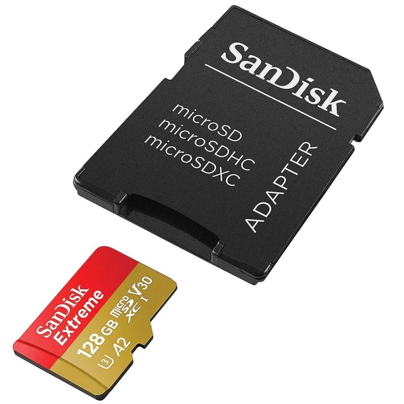 126543-1-Cartao_de_memoria_microSDXC_128GB_Sandisk_Extreme_UHSI_U3_A2_V30_c_Adaptador_SDSQXAA_128G_GN6MA_126543