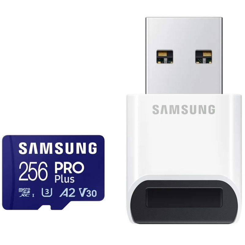 126807-1-Cartao_de_memoria_microSDXC_256GB_Samsung_PRO_Plus_UHSI_U3_A2_V30_c_Leitor_MB_MD256SB_AM_126807