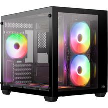 Gabinete Micro ATX - Aerocool Dryft ARGB - Preto