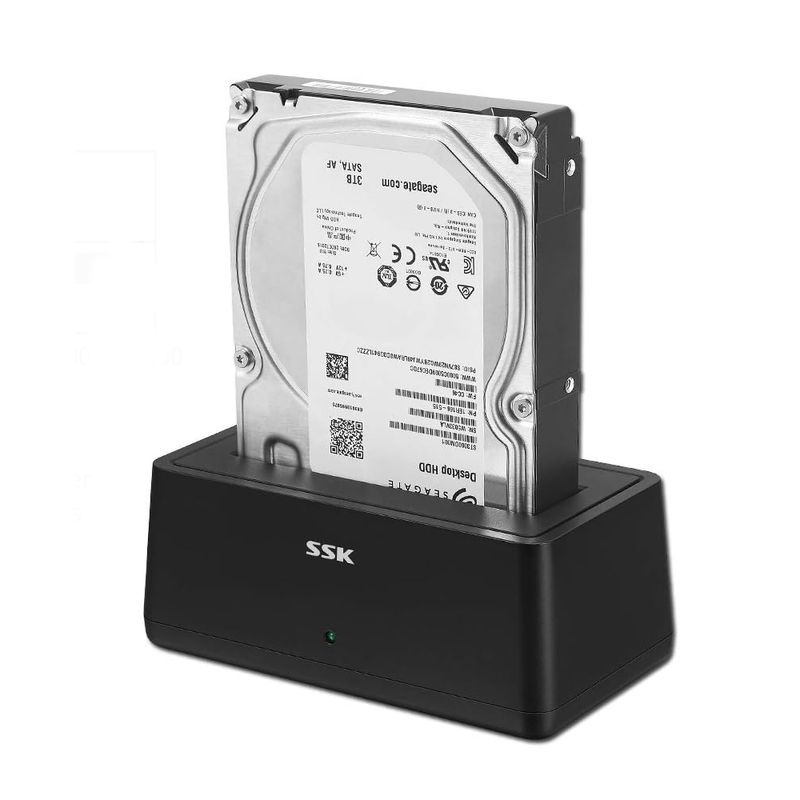 128174-3-Doca_USB_Tipo_C_2_5_3_5_pol_SSK_DK105_Uma_baia_ate_16TB_6Gbps_128174