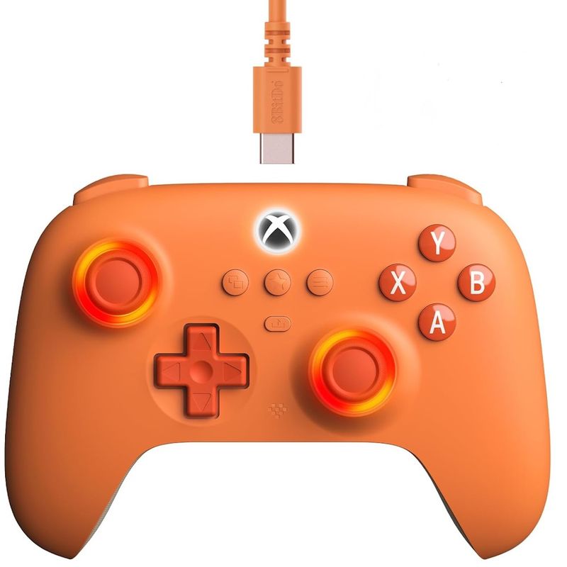 129633-1-Controle_c_Fio_8BitDo_p_Xbox_Ultimate_C_Orange_82CF05D_129633