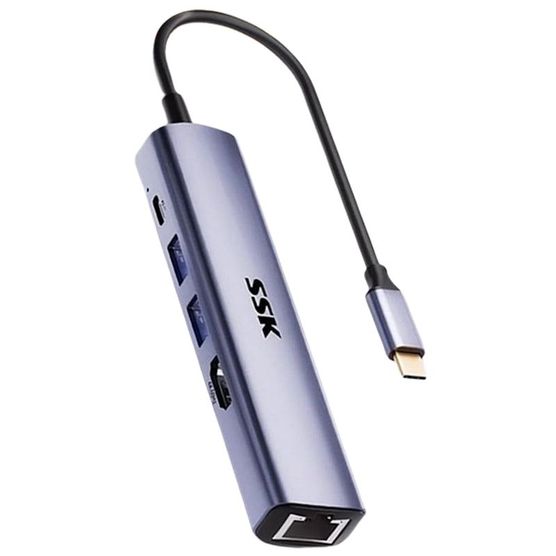 129616-1-Hub_USBC_5_em_1_SSK_USB32_Gen1_5Gbps_HDMI_4K60HZ_PD30_RJ45_1000Mbps_SR006_129616