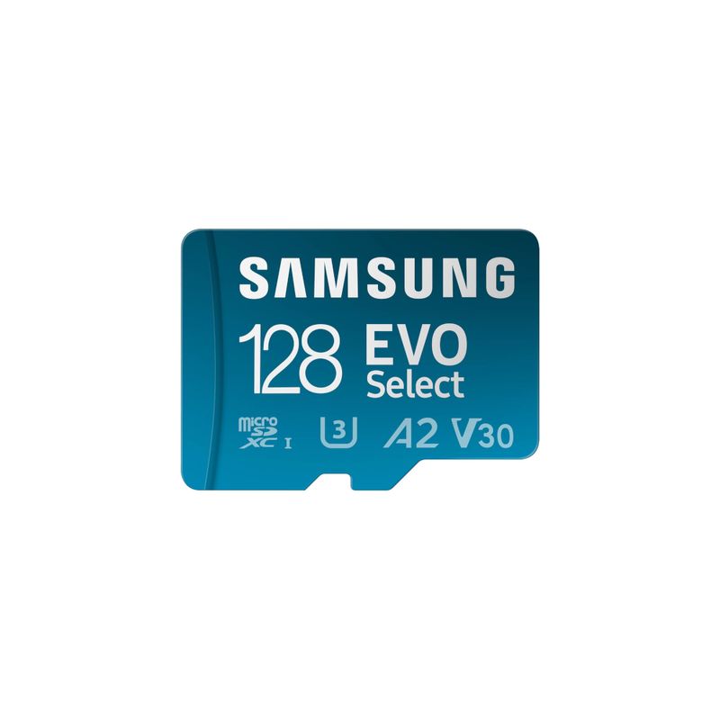129913-2-Cartao_de_memoria_microSDXC_128GB_Samsung_EVO_Select_Ate_160_MBs_UHS_I_U3_A2_V10_c_Adaptador_MB_ME128SAAM_129913