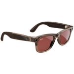129991-1-Oculos-VR_Ray_Ban_Meta_Wayfarer_Cor_da_armacao_Pedra_quente_brilhante_transparente_Cor_da_lente_Melancia_vermelha_129991