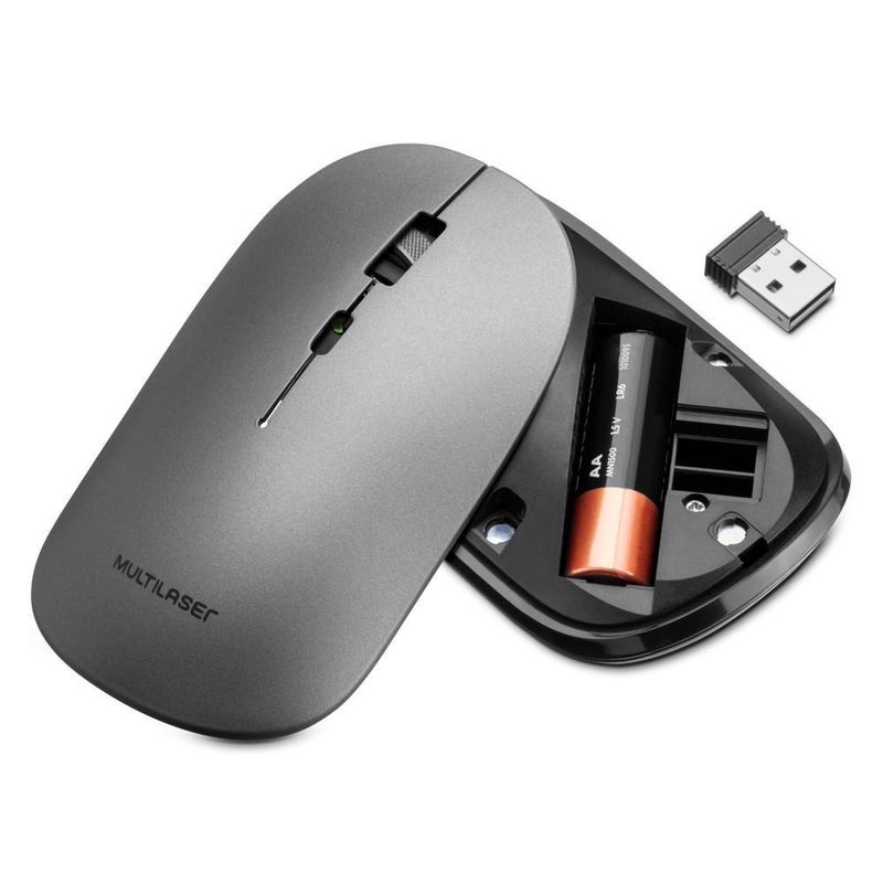 129997-3-Mouse_Sem_Fio_Multilaser_SLIM_1600_Grafite_MO333_129997