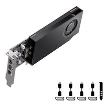 Placa de vídeo NVIDIA Quadro RTX A400 - PNY  VCNRTXA400ATX-PB (4GB DDR6, PCIe 4.0 x16)