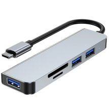 Hub USB-C v3.0 - 5 portas - Conexão USB 3.0 - MD9 - 9562