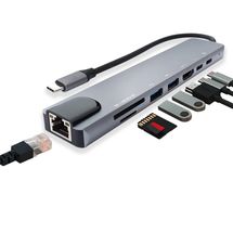 Hub USB-C v3.0 - 8 portas - MD9 - 9561