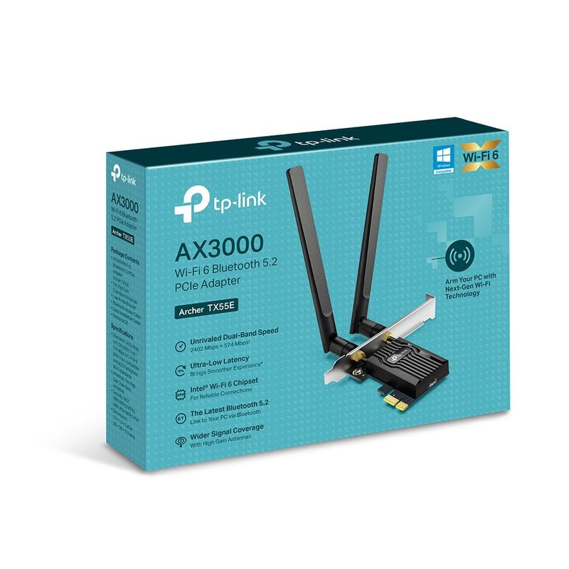 130113-2-Placa_de_Rede_Wireless_TPLink_Wifi_6_AX3000_Archer_TX55E_Dual_Band_PCIE_Bluetooth_52_MUMIMO_OFDMA_130113