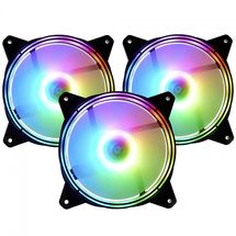 Cooler Gabinete - Liketec - 12cm - Colorful ARGB (Kit c/ 03) 2025