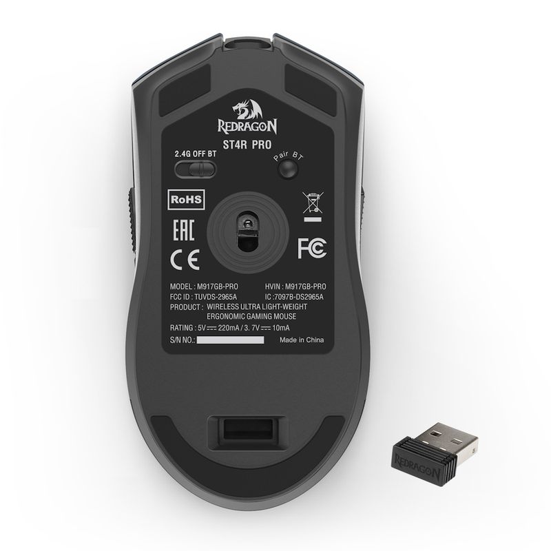 130161-8-Mouse_Gamer_USB_Redragon_St4r_Pro_Preto_M917GB_PRO_6_Botoes_26000DPI_Bluetooth_130161