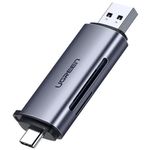 130236-1-Adaptador_USBC_USBA_Ugreen_Leitor_de_cartao_SD_TF_Preto_CM185_130236
