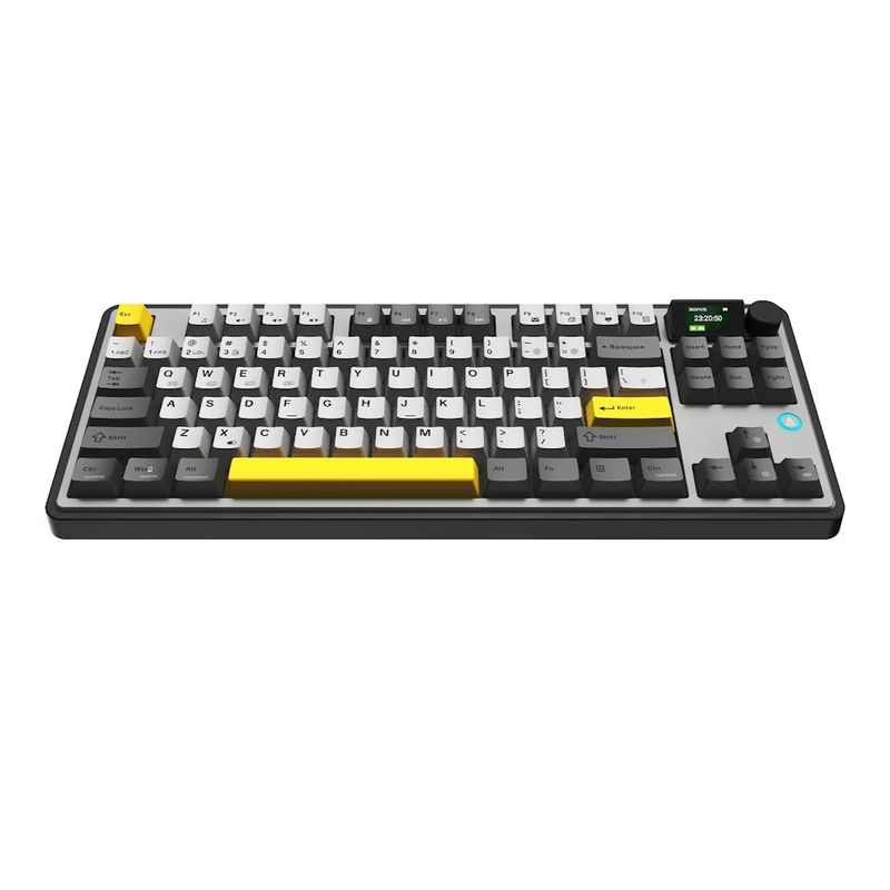 130455-3-Teclado_Mecanico_Ajazz_AK870_USB_C_Bluetooth_50_e_24Ghz_Black_White_Green_130455