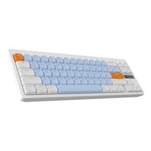 Teclado Mecânico Ajazz AKL680 - (USB-C, Bluetooth 5.1 e 2.4Ghz) - White, Blue