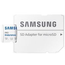 Cartão de memória microSDXC 256GB Samsung PRO Endurance (Até 100 MB/s, Class U3, V30 c/ Adaptador para câmera) - MB-MJ256KA/AM
