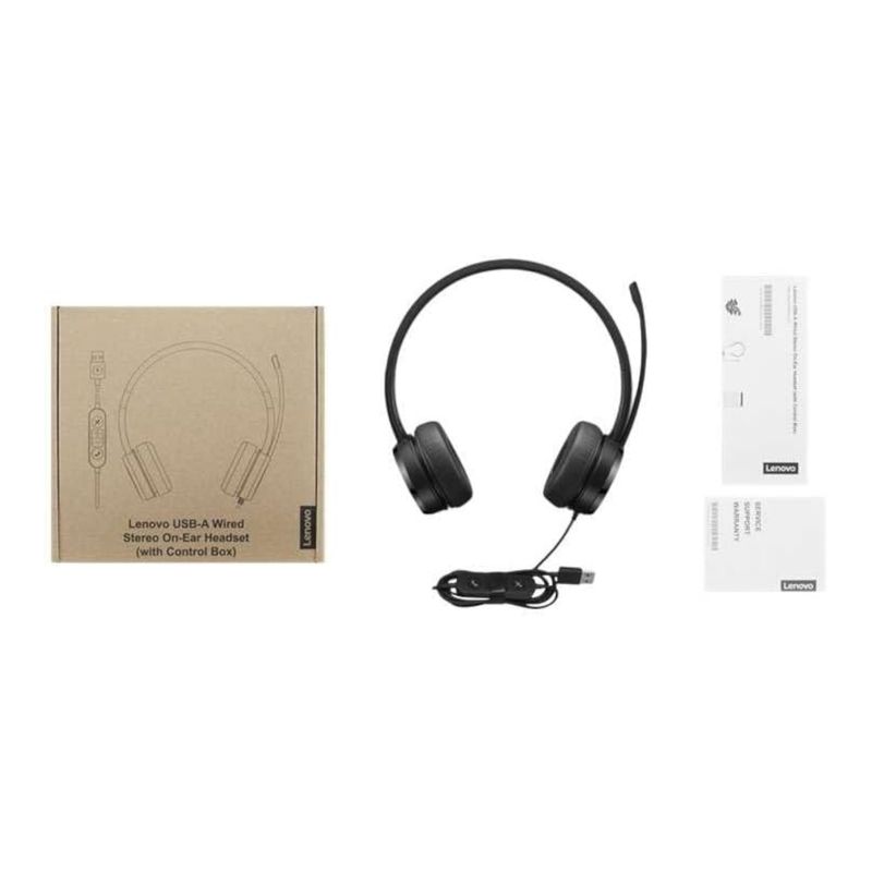 130555-5-Fone-de-Ouvido-c-mic-USB-Lenovo-Wired-Stereo-Headset-w-control-box-4XD1K18260-130555