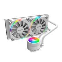 Watercooler Cooler Sangue Frio - PCYES -  3 ARGB White Ghost 240MM - TDP 250W - ARGBSF3240WGBR