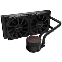 Watercooler Cooler Sangue Frio - PCYES -  3 Black Vulcan 240MM - TDP 250W - WCSF3240BR