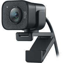 Webcam Logitech StreamCam p/ Streaming - 960-001286 - Grafite (Full HD, 60fps)