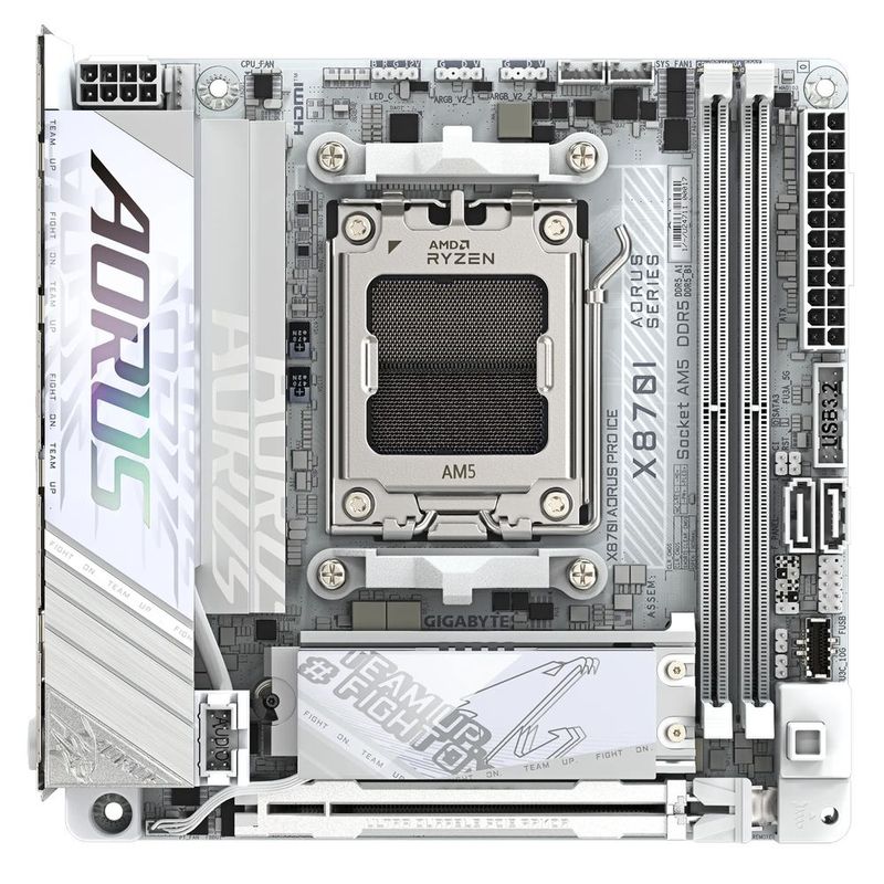 130480-2-Placa-mae-AM5-DDR5-GIGABYTE-X870I-AORUS-PRO-ICE-ATX-130480