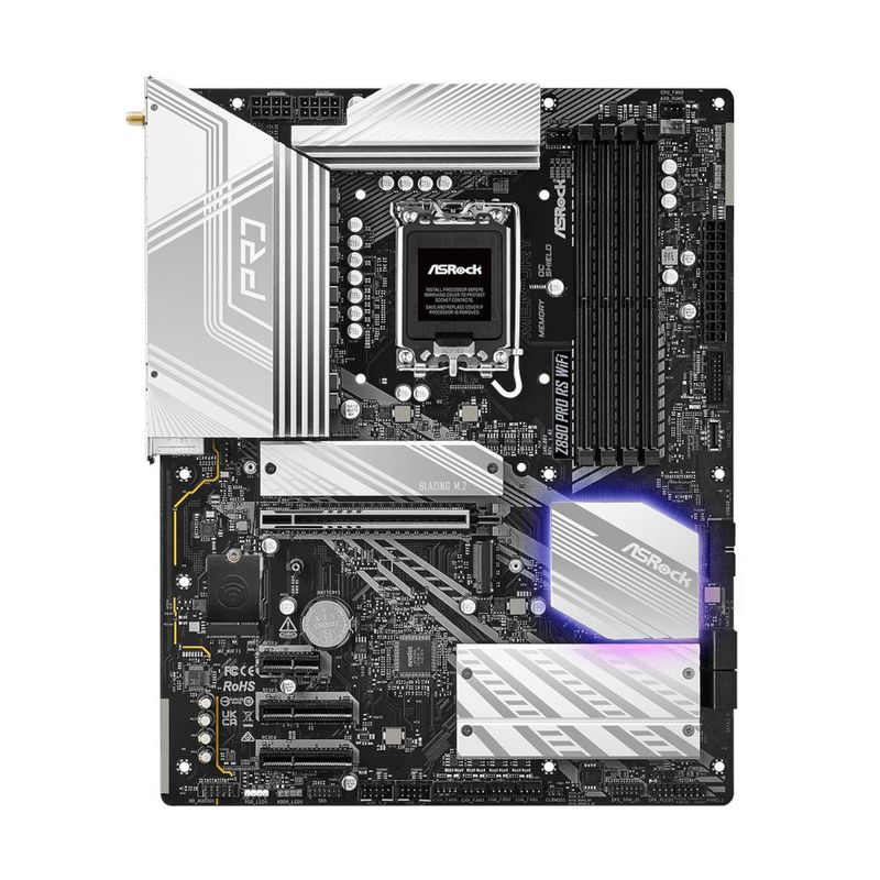 130644-2-Placa-mae-LGA-1851-DDR5-ASRock-Z890-Pro-RS-WiFi-6E-ATX-130644