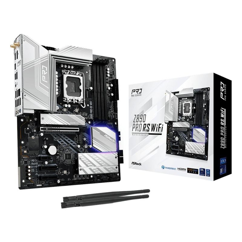 130644-5-Placa-mae-LGA-1851-DDR5-ASRock-Z890-Pro-RS-WiFi-6E-ATX-130644