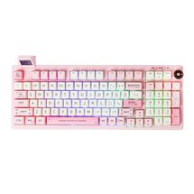 Teclado Mecânico Epomaker RT100 (USB-C, Bluetooth e 2.4Ghz) - Pink