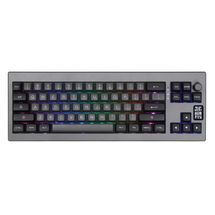 Teclado Mecânico Epomaker Shadow X (USB-C, Bluetooth e 2.4Ghz) - Black Silver